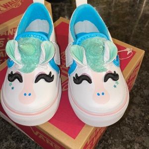 Slip on unicorn vans!